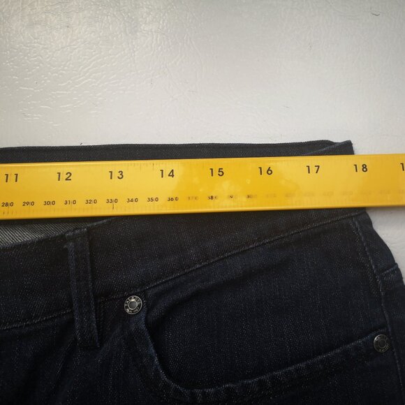 Talbots Ladies Size 12 Dark Wash Boot Cut Zipper & Button Closure Jeans - Picture 11 of 13